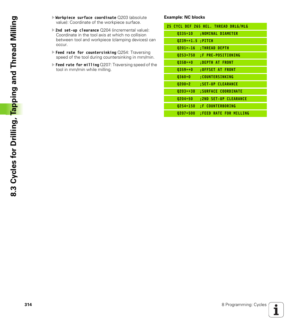 HEIDENHAIN iTNC 530 (340 49x-01) User Manual | Page 314 / 653