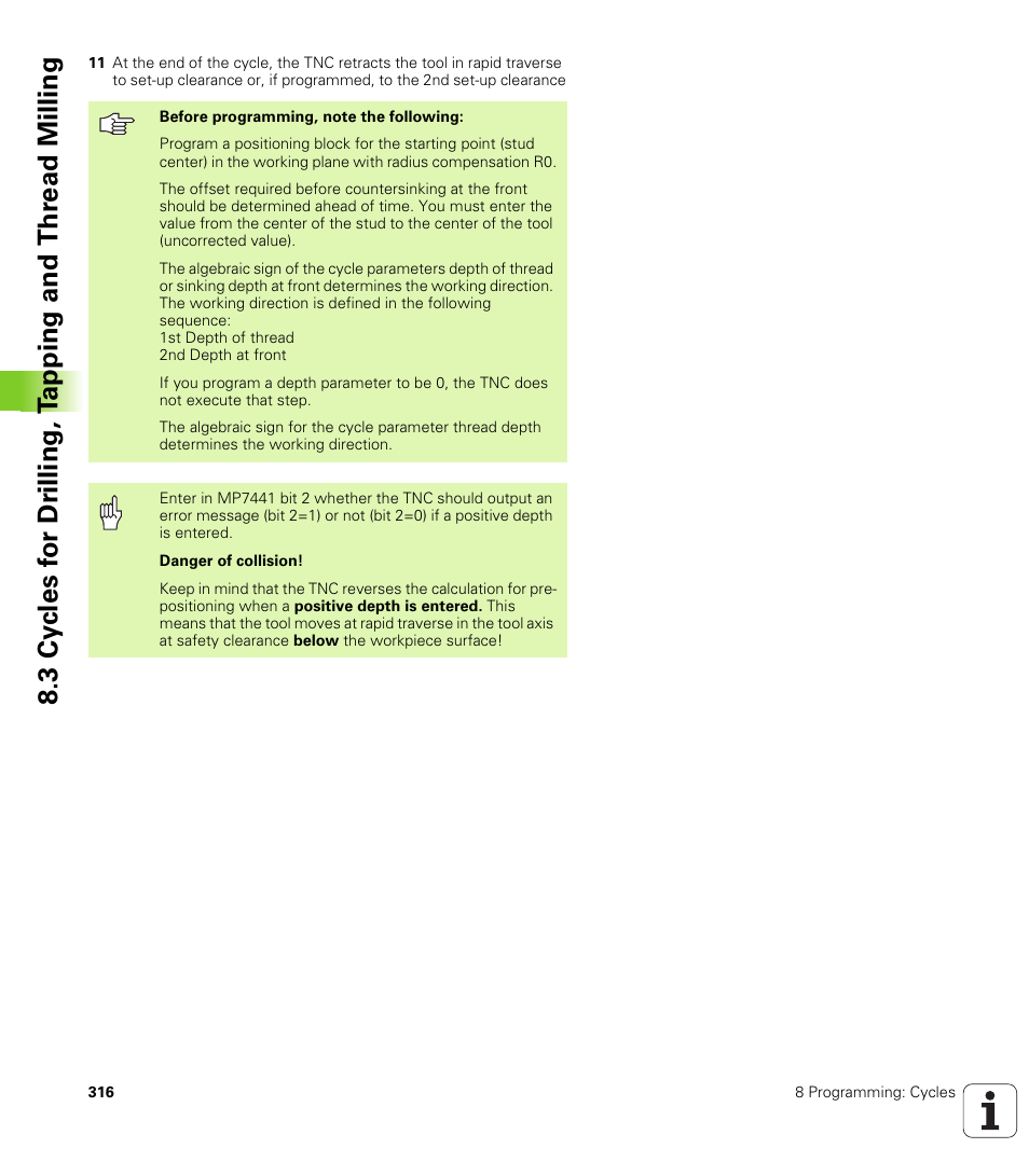 HEIDENHAIN iTNC 530 (340 49x-01) User Manual | Page 316 / 653