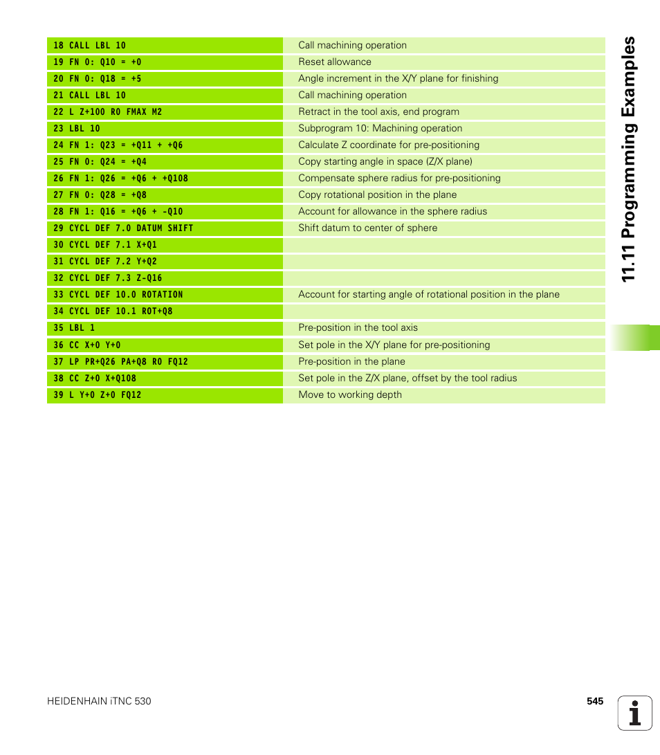 1 1 pr ogr amming examples | HEIDENHAIN iTNC 530 (340 49x-01) User Manual | Page 545 / 653