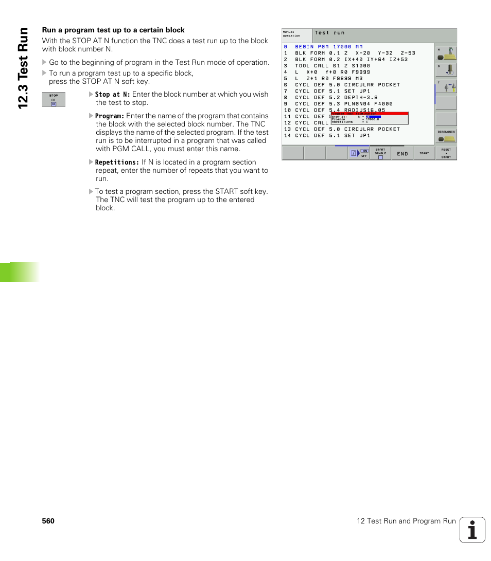 3 t e st run | HEIDENHAIN iTNC 530 (340 49x-01) User Manual | Page 560 / 653
