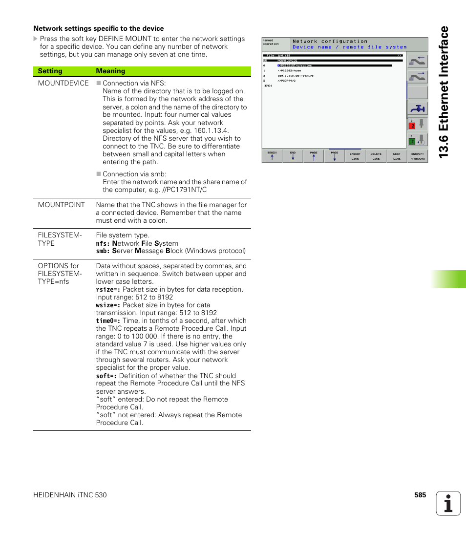 6 ether n et int e rf ace | HEIDENHAIN iTNC 530 (340 49x-01) User Manual | Page 585 / 653