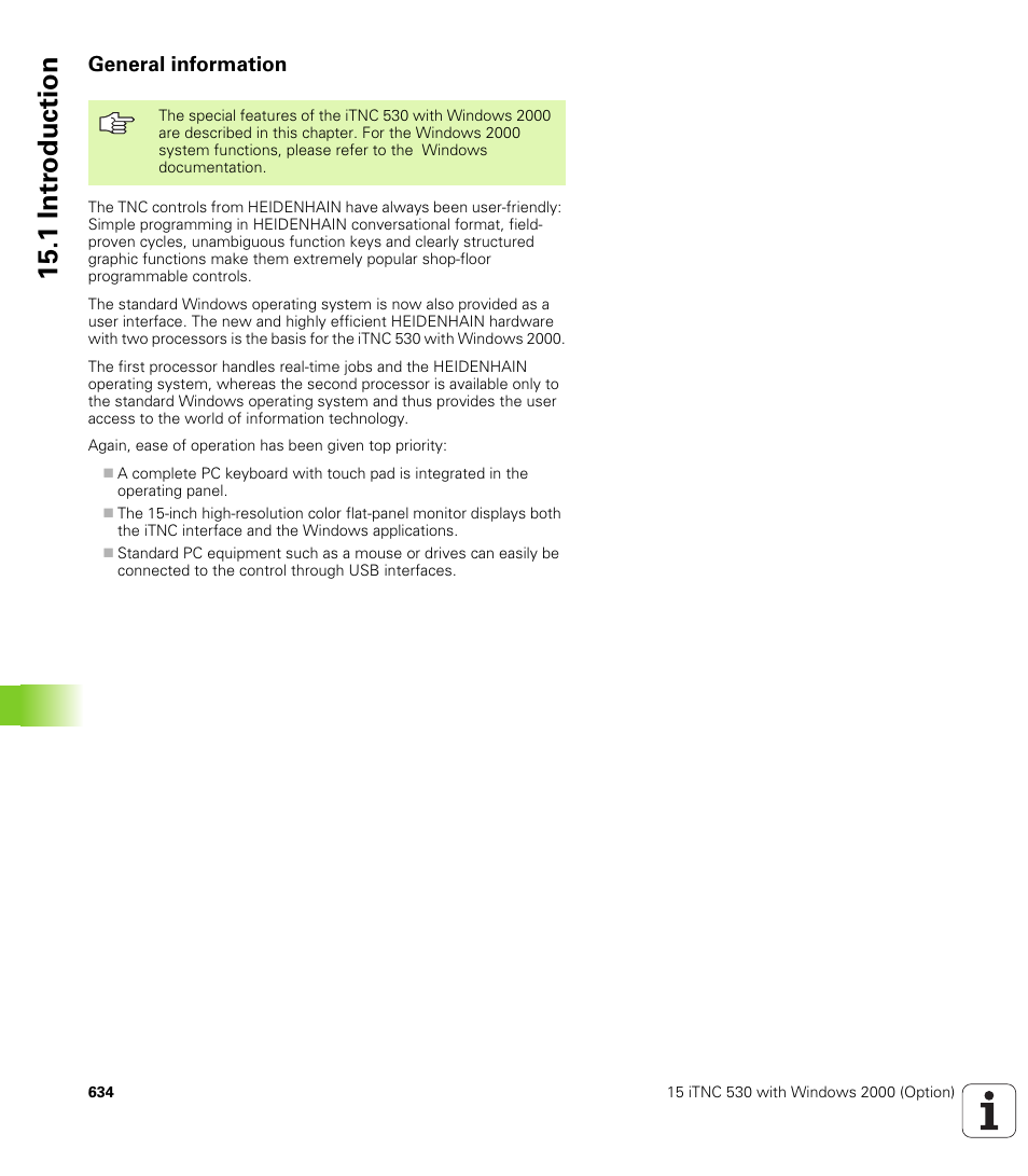 General information, 1 intr oduction | HEIDENHAIN iTNC 530 (340 49x-01) User Manual | Page 634 / 653