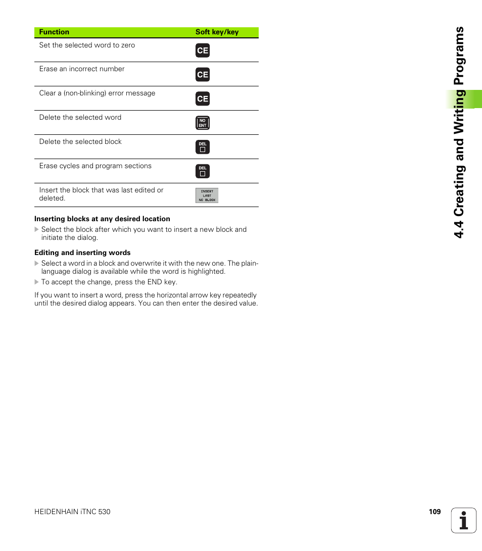 4 cr eating and w riting pr ogr a ms | HEIDENHAIN iTNC 530 (340 49x-01) ISO programming User Manual | Page 109 / 577