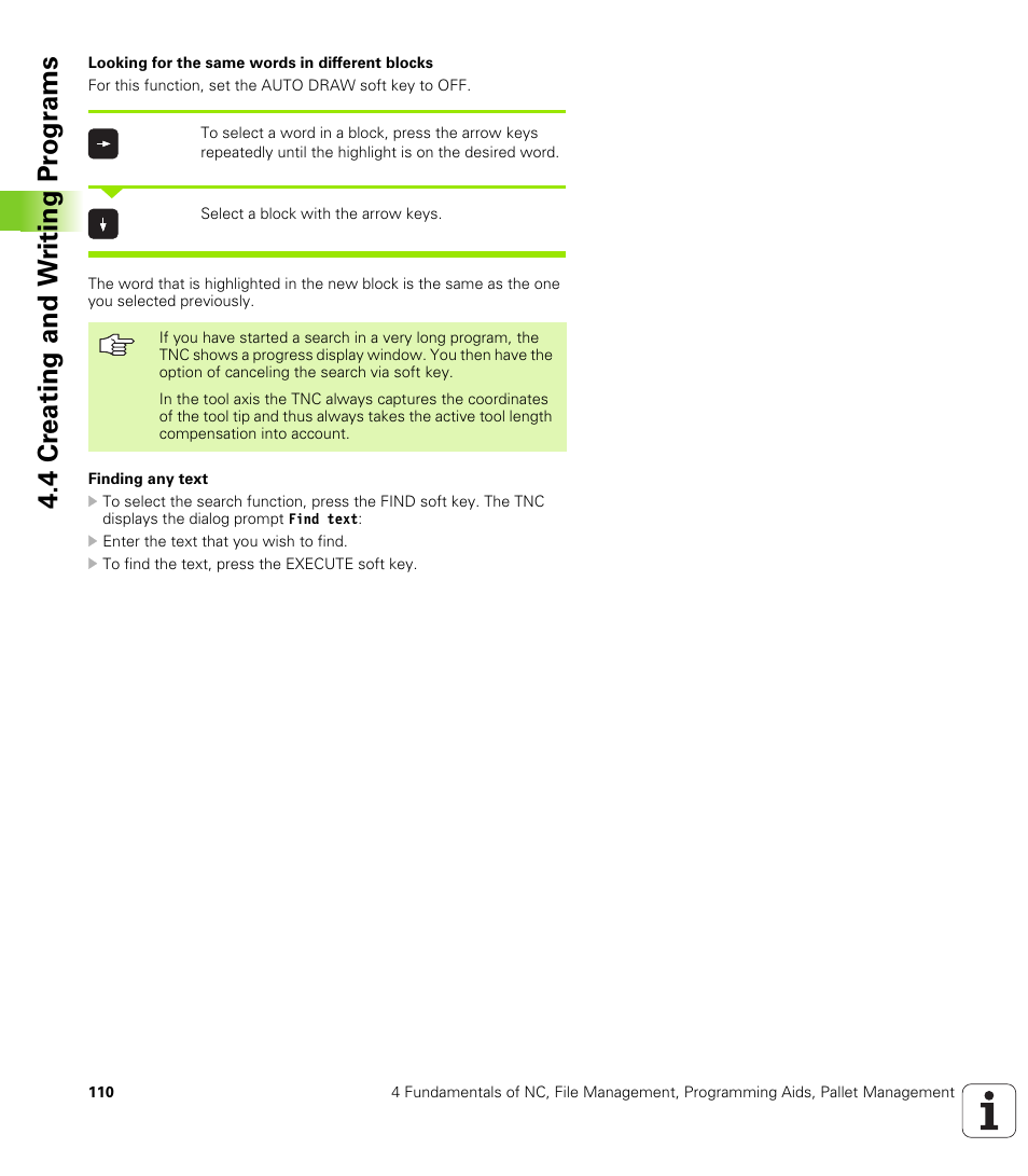 4 cr eating and w riting pr ogr a ms | HEIDENHAIN iTNC 530 (340 49x-01) ISO programming User Manual | Page 110 / 577