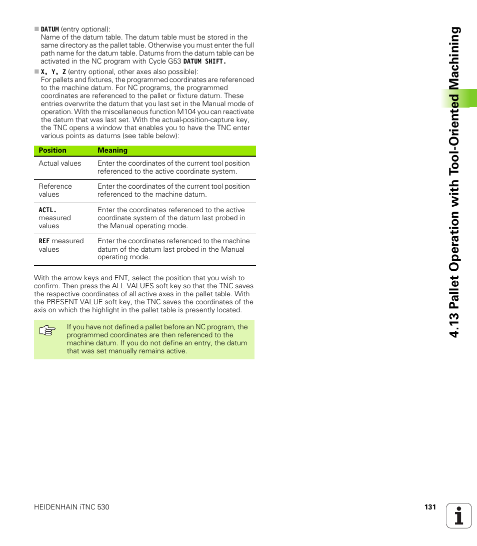 HEIDENHAIN iTNC 530 (340 49x-01) ISO programming User Manual | Page 131 / 577