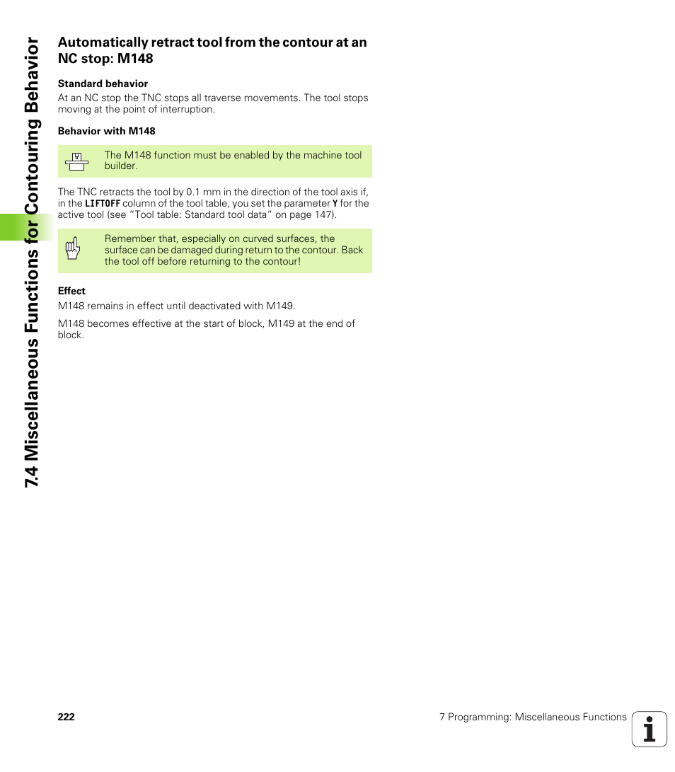 HEIDENHAIN iTNC 530 (340 49x-01) ISO programming User Manual | Page 222 / 577