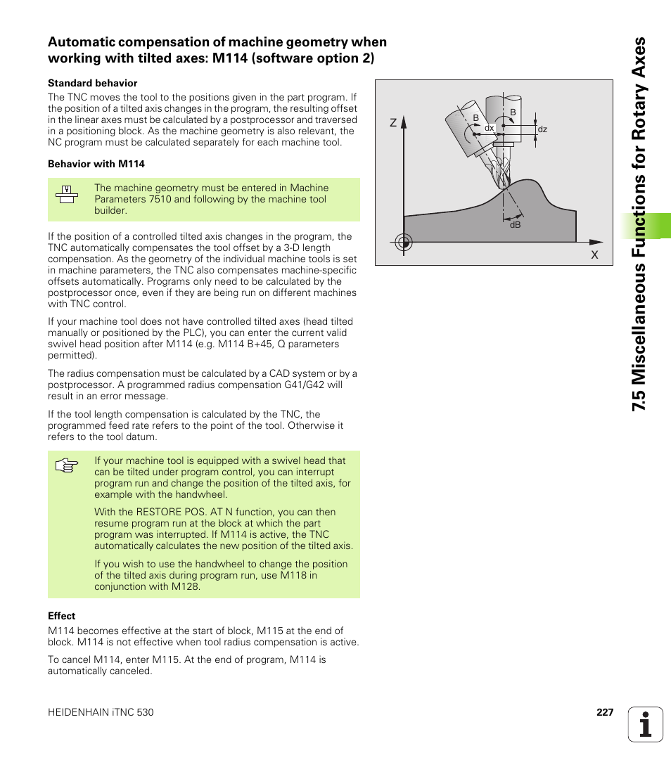HEIDENHAIN iTNC 530 (340 49x-01) ISO programming User Manual | Page 227 / 577