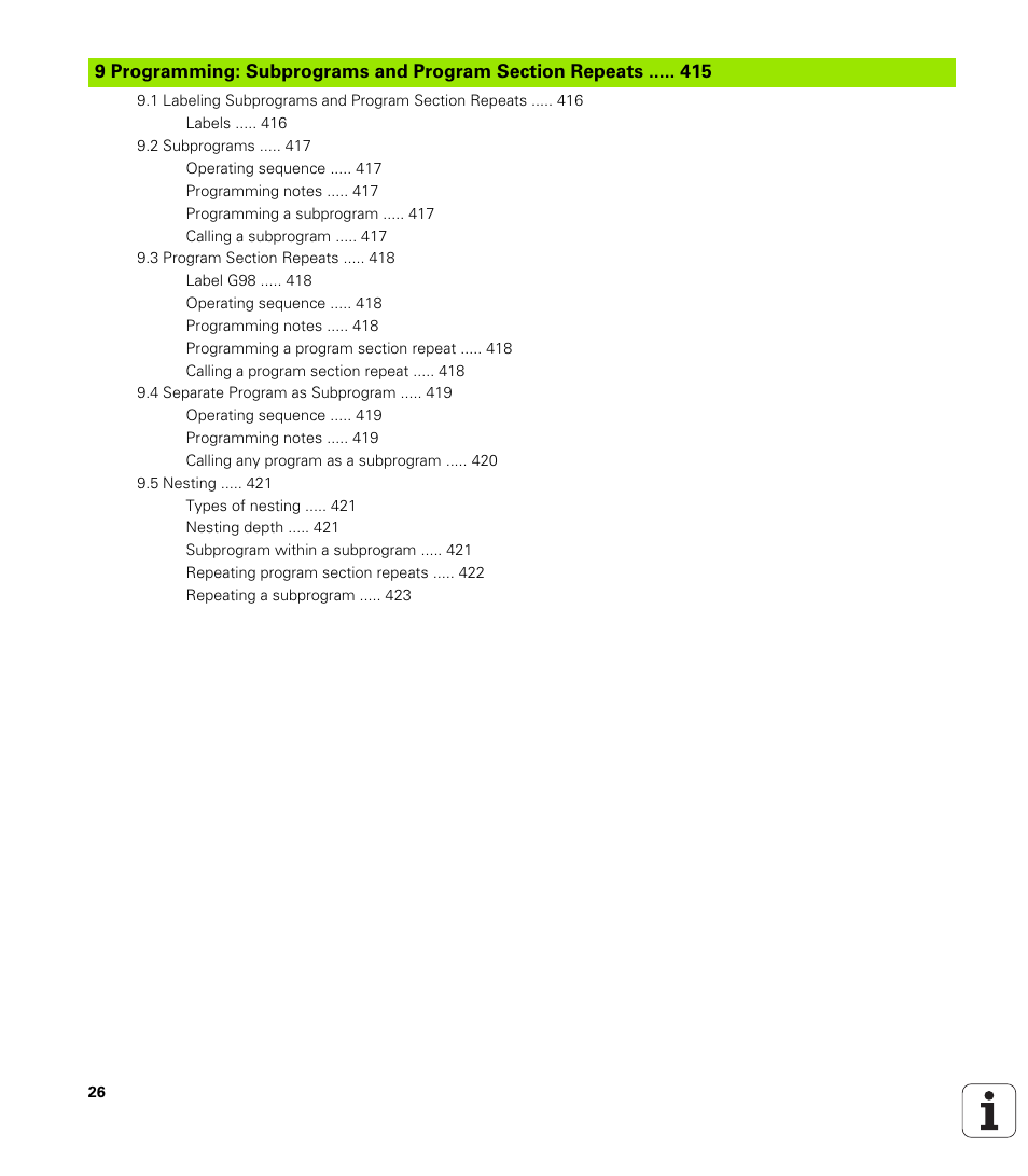 HEIDENHAIN iTNC 530 (340 49x-01) ISO programming User Manual | Page 26 / 577