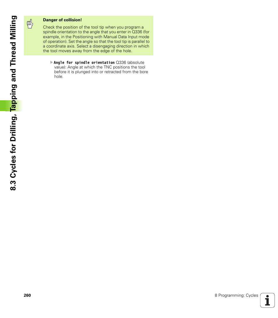 HEIDENHAIN iTNC 530 (340 49x-01) ISO programming User Manual | Page 260 / 577