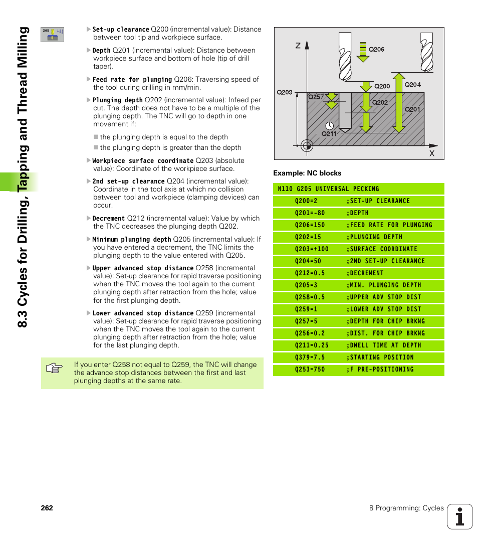 HEIDENHAIN iTNC 530 (340 49x-01) ISO programming User Manual | Page 262 / 577