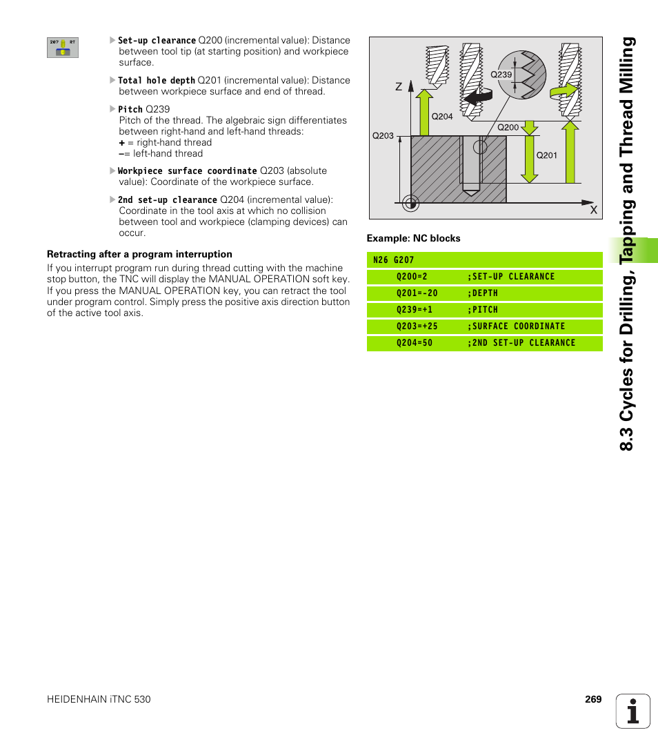 HEIDENHAIN iTNC 530 (340 49x-01) ISO programming User Manual | Page 269 / 577