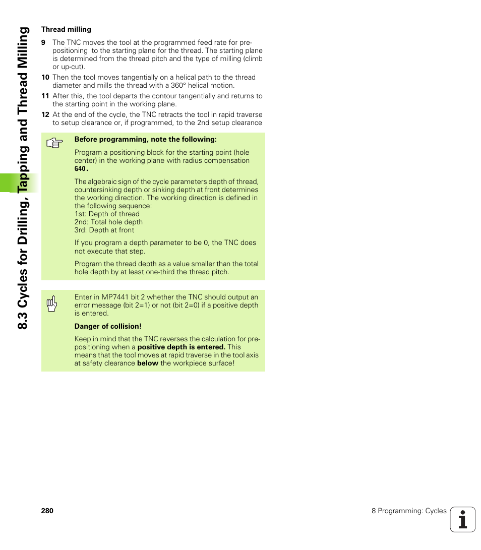 HEIDENHAIN iTNC 530 (340 49x-01) ISO programming User Manual | Page 280 / 577