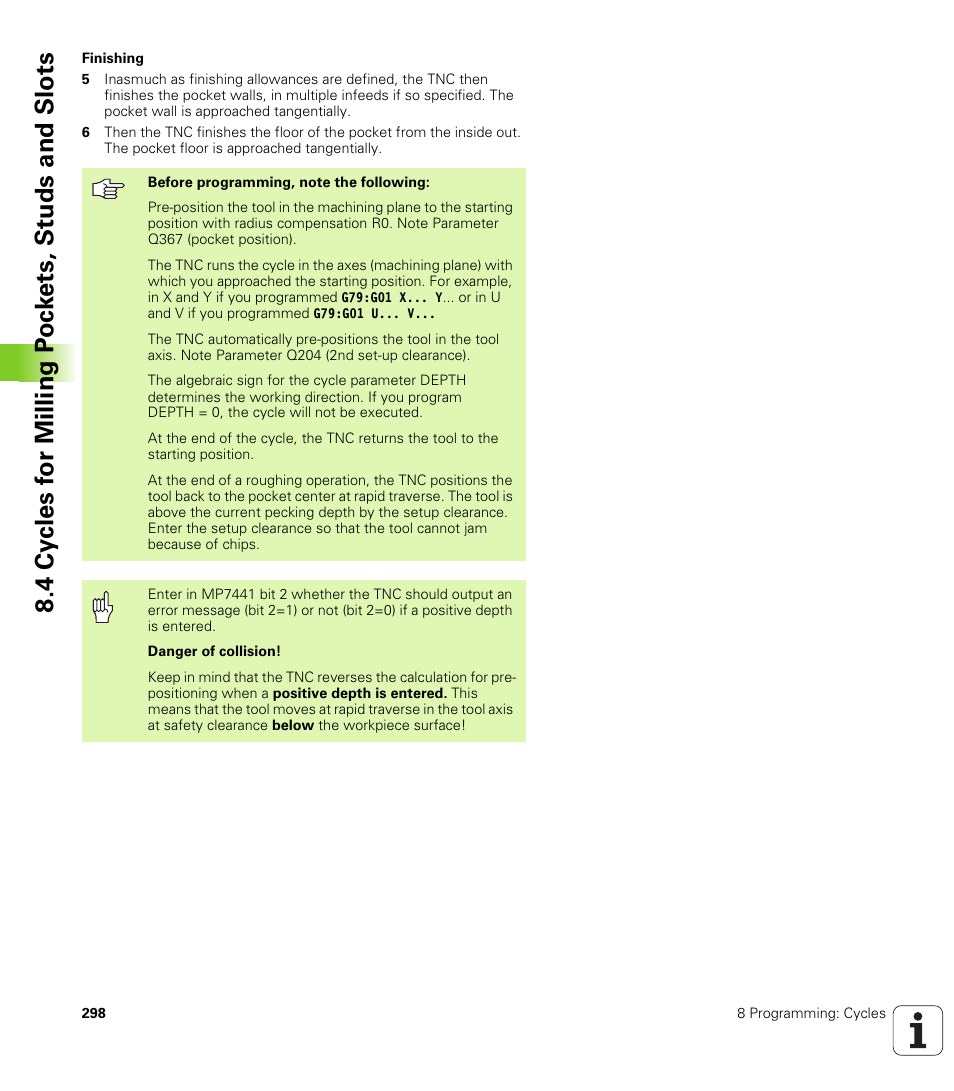 HEIDENHAIN iTNC 530 (340 49x-01) ISO programming User Manual | Page 298 / 577