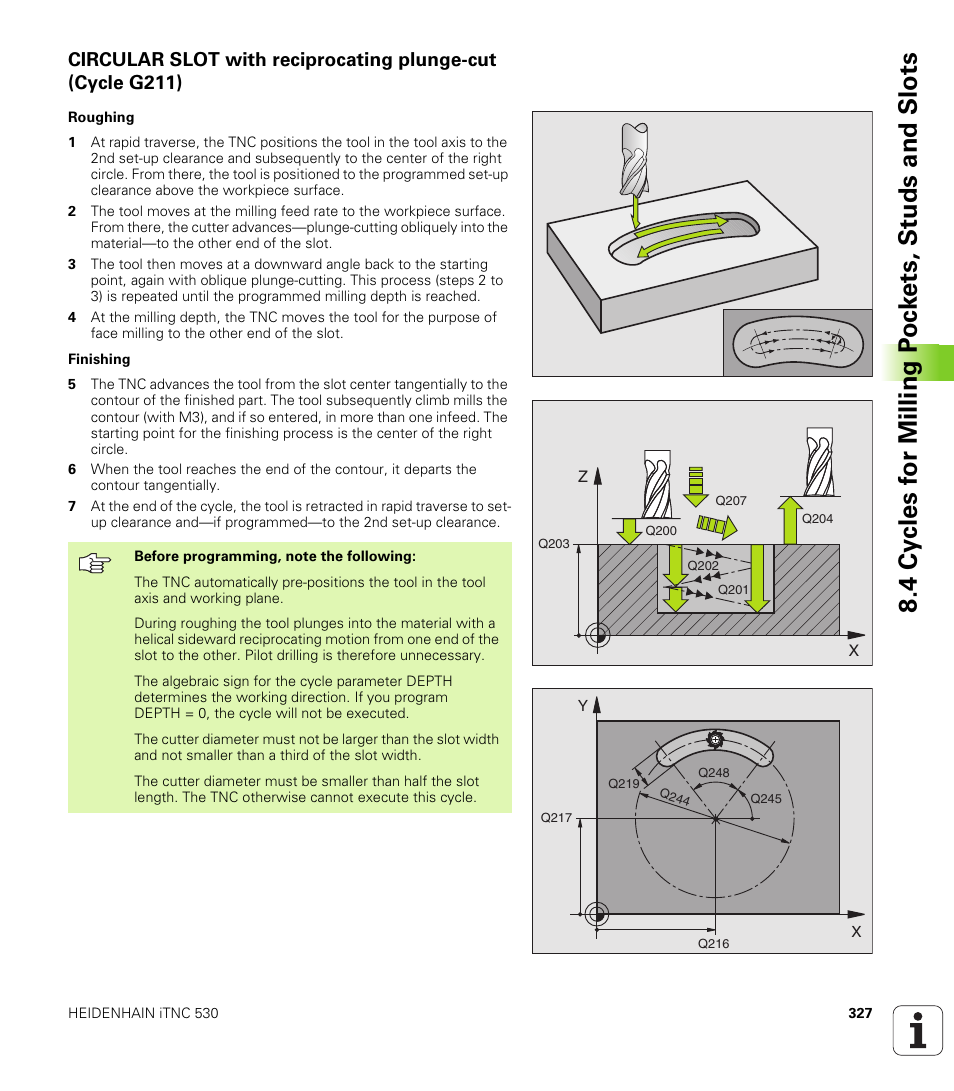 HEIDENHAIN iTNC 530 (340 49x-01) ISO programming User Manual | Page 327 / 577
