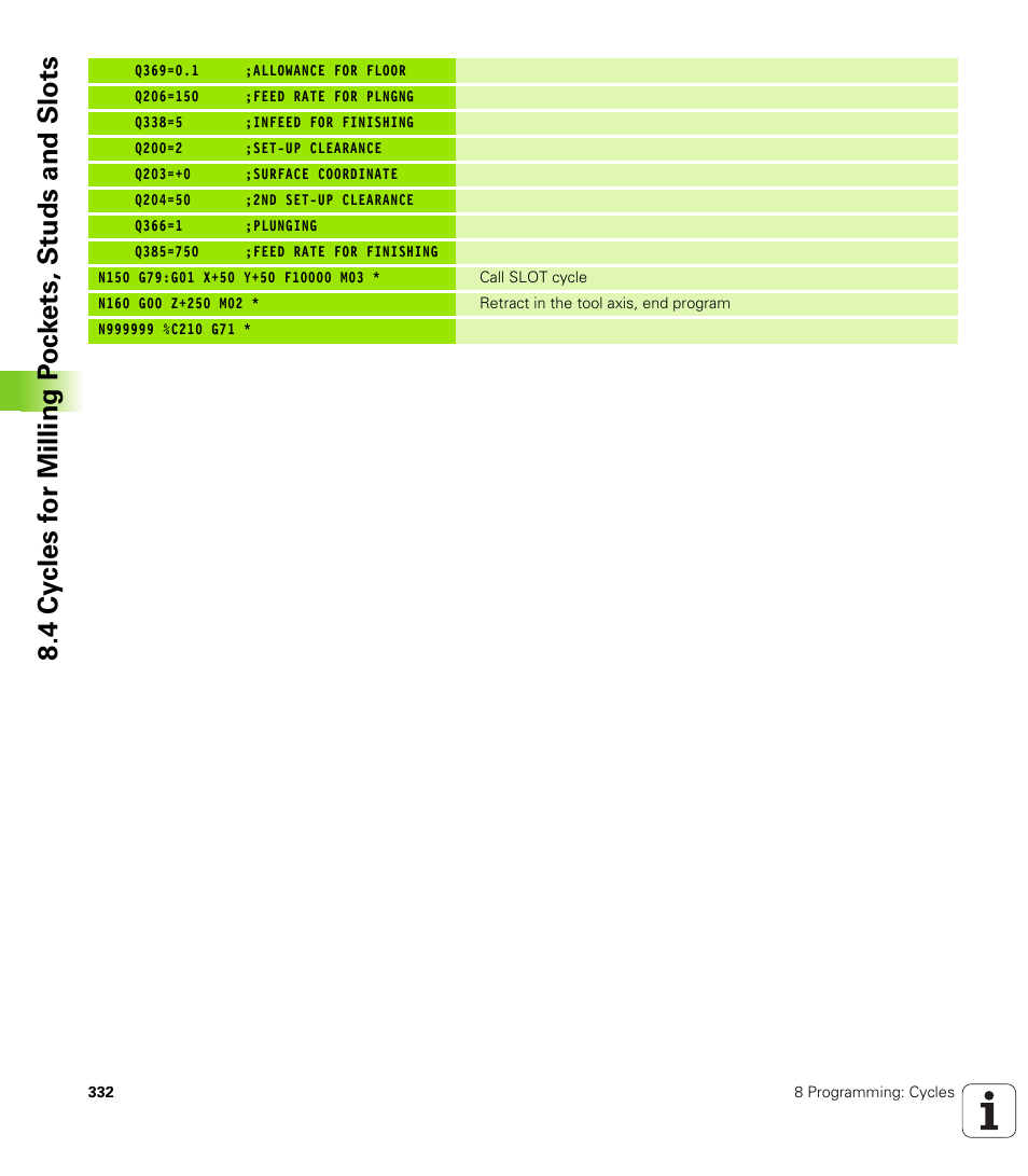 HEIDENHAIN iTNC 530 (340 49x-01) ISO programming User Manual | Page 332 / 577