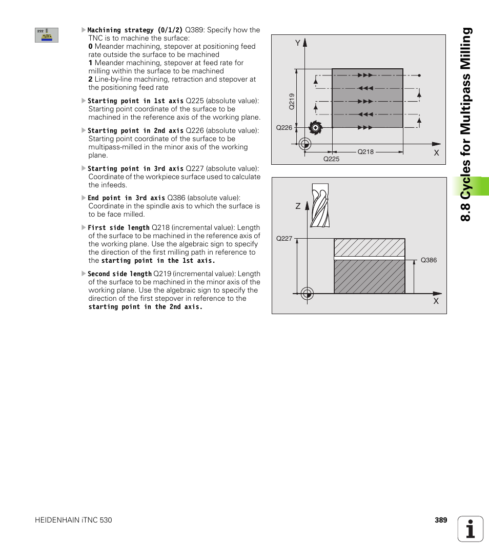 HEIDENHAIN iTNC 530 (340 49x-01) ISO programming User Manual | Page 389 / 577