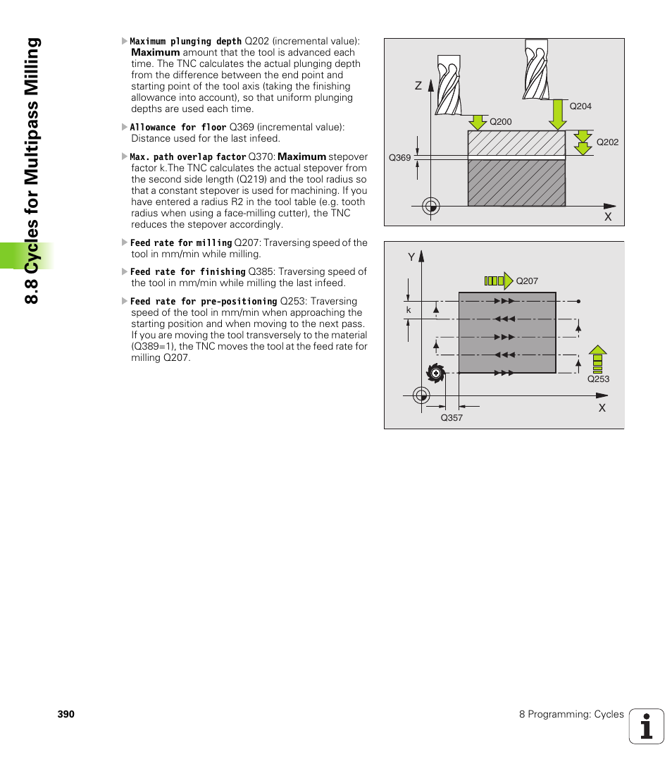 HEIDENHAIN iTNC 530 (340 49x-01) ISO programming User Manual | Page 390 / 577