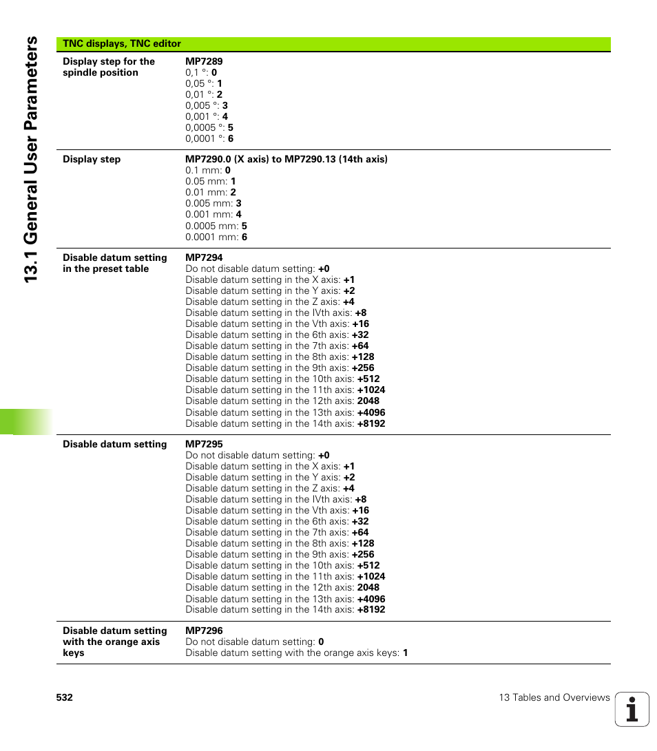 1 gener a l user p a ra met e rs | HEIDENHAIN iTNC 530 (340 49x-01) ISO programming User Manual | Page 532 / 577
