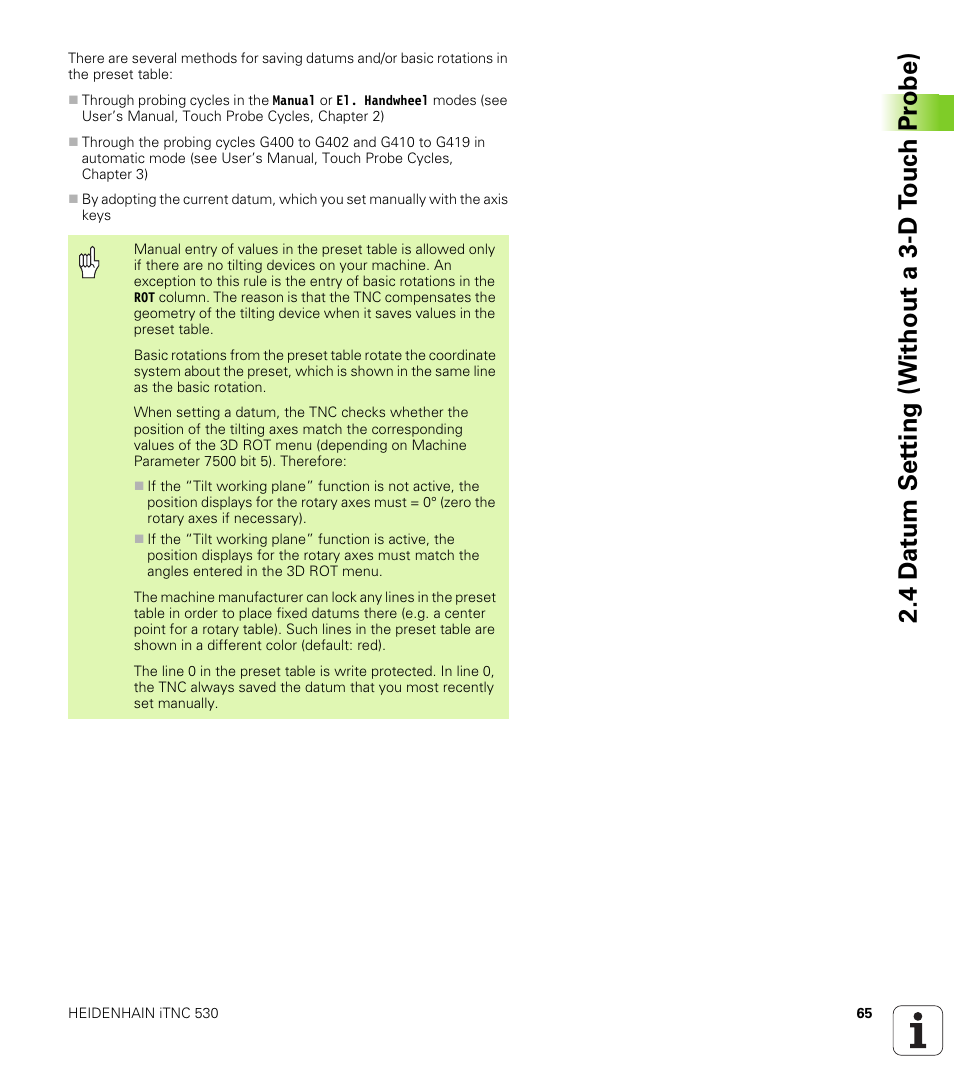 HEIDENHAIN iTNC 530 (340 49x-01) ISO programming User Manual | Page 65 / 577