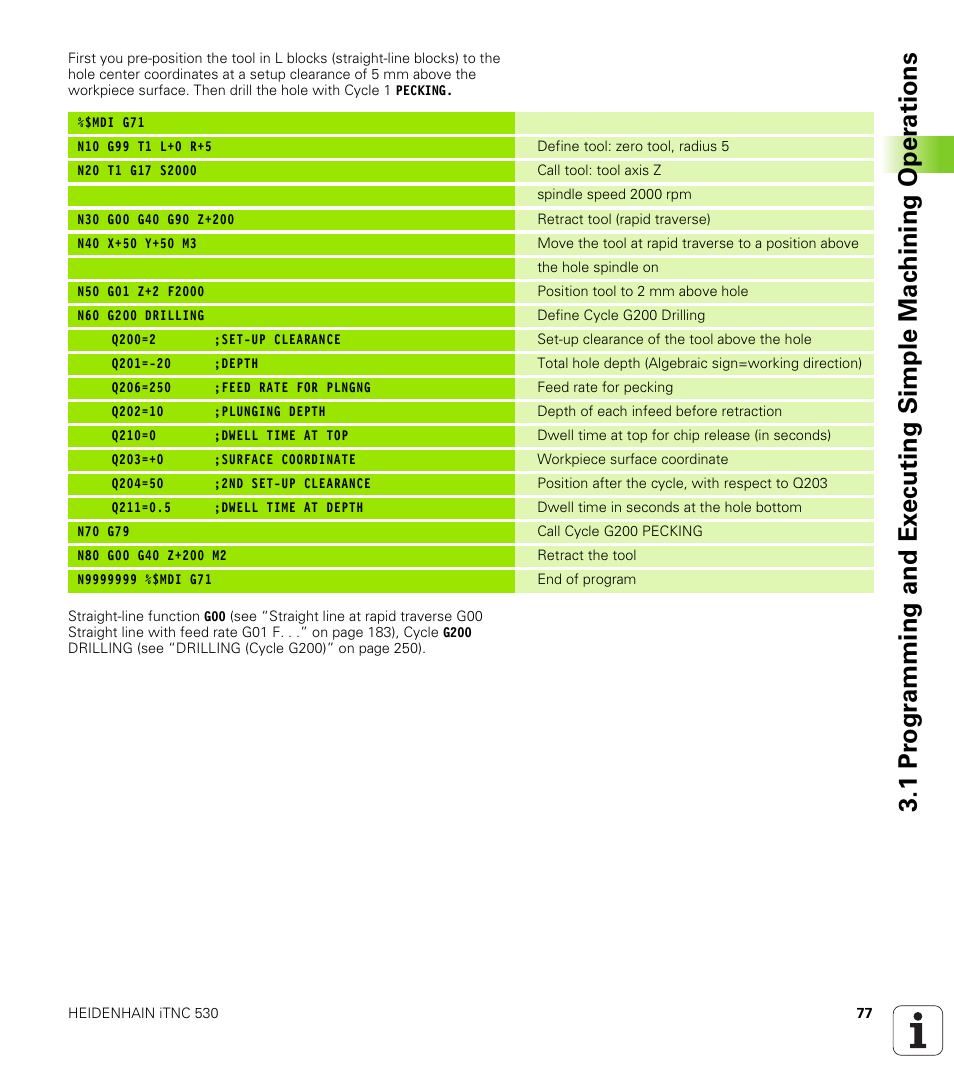 HEIDENHAIN iTNC 530 (340 49x-01) ISO programming User Manual | Page 77 / 577
