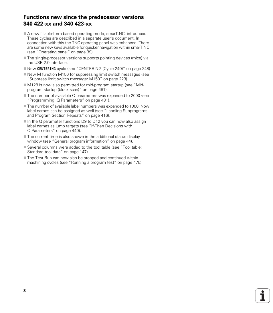 HEIDENHAIN iTNC 530 (340 49x-01) ISO programming User Manual | Page 8 / 577
