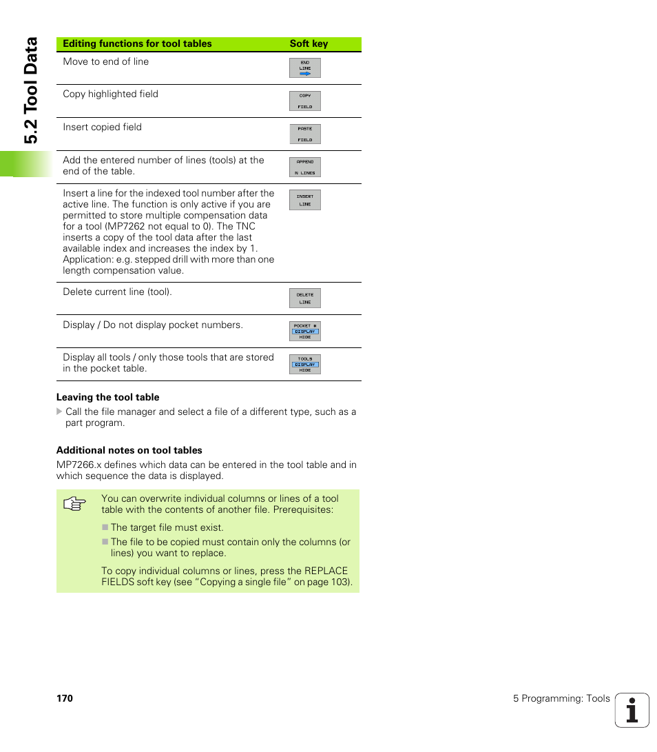 2 t ool d a ta | HEIDENHAIN iTNC 530 (340 49x-02) User Manual | Page 170 / 689
