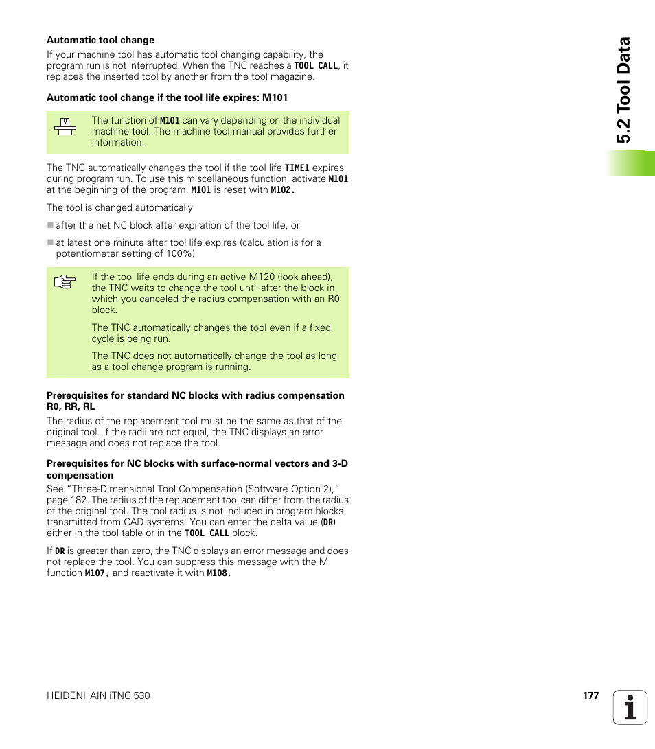 2 t ool d a ta | HEIDENHAIN iTNC 530 (340 49x-02) User Manual | Page 177 / 689