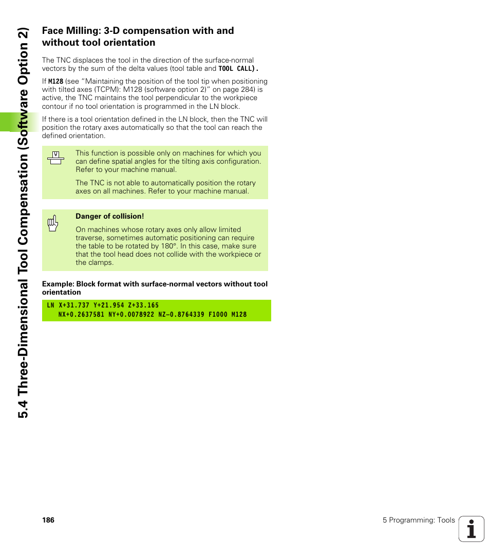 HEIDENHAIN iTNC 530 (340 49x-02) User Manual | Page 186 / 689