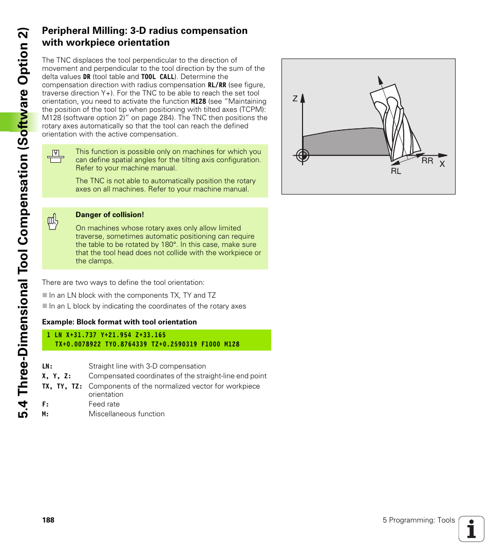 HEIDENHAIN iTNC 530 (340 49x-02) User Manual | Page 188 / 689