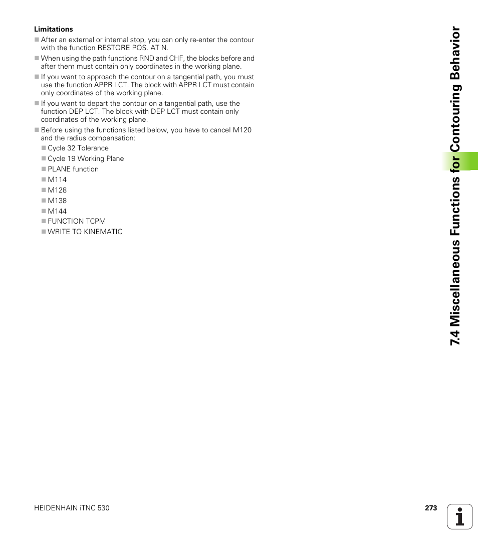 HEIDENHAIN iTNC 530 (340 49x-02) User Manual | Page 273 / 689