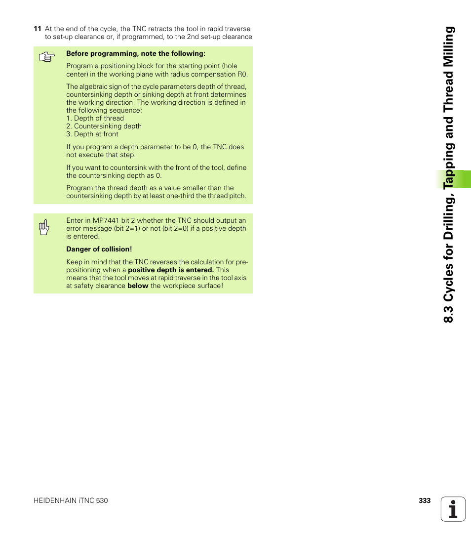 HEIDENHAIN iTNC 530 (340 49x-02) User Manual | Page 333 / 689