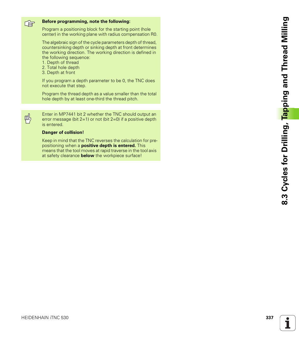 HEIDENHAIN iTNC 530 (340 49x-02) User Manual | Page 337 / 689