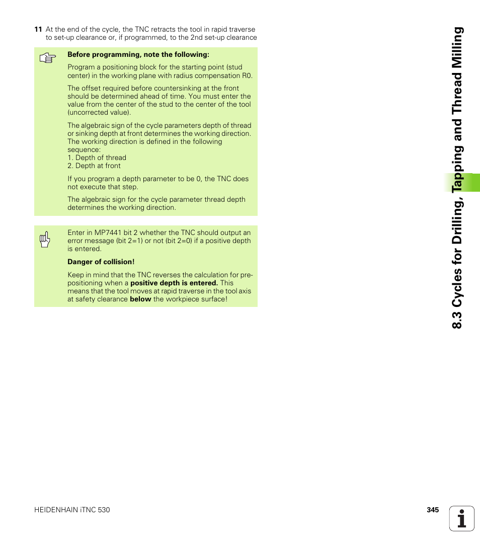 HEIDENHAIN iTNC 530 (340 49x-02) User Manual | Page 345 / 689