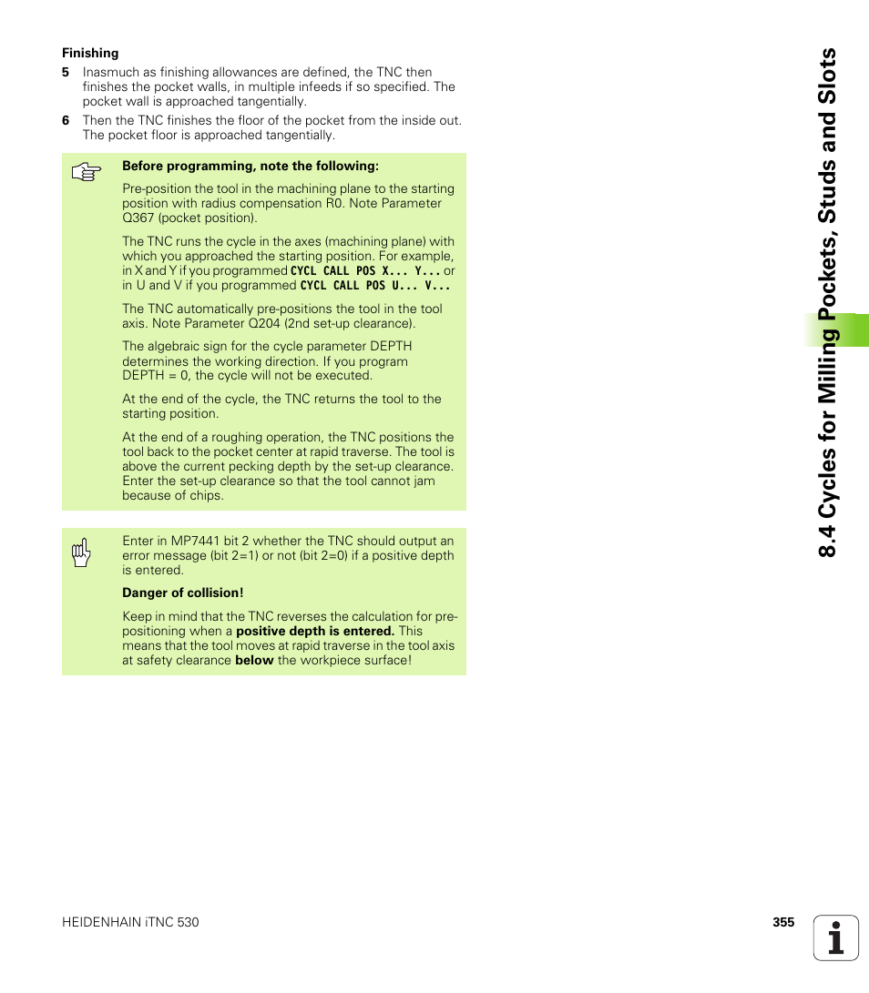 HEIDENHAIN iTNC 530 (340 49x-02) User Manual | Page 355 / 689