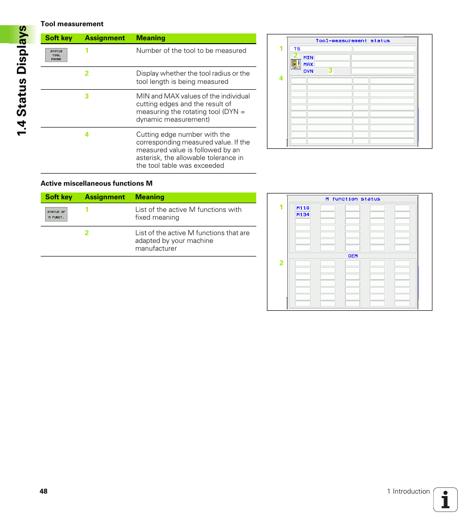 4 stat us displa ys | HEIDENHAIN iTNC 530 (340 49x-02) User Manual | Page 48 / 689