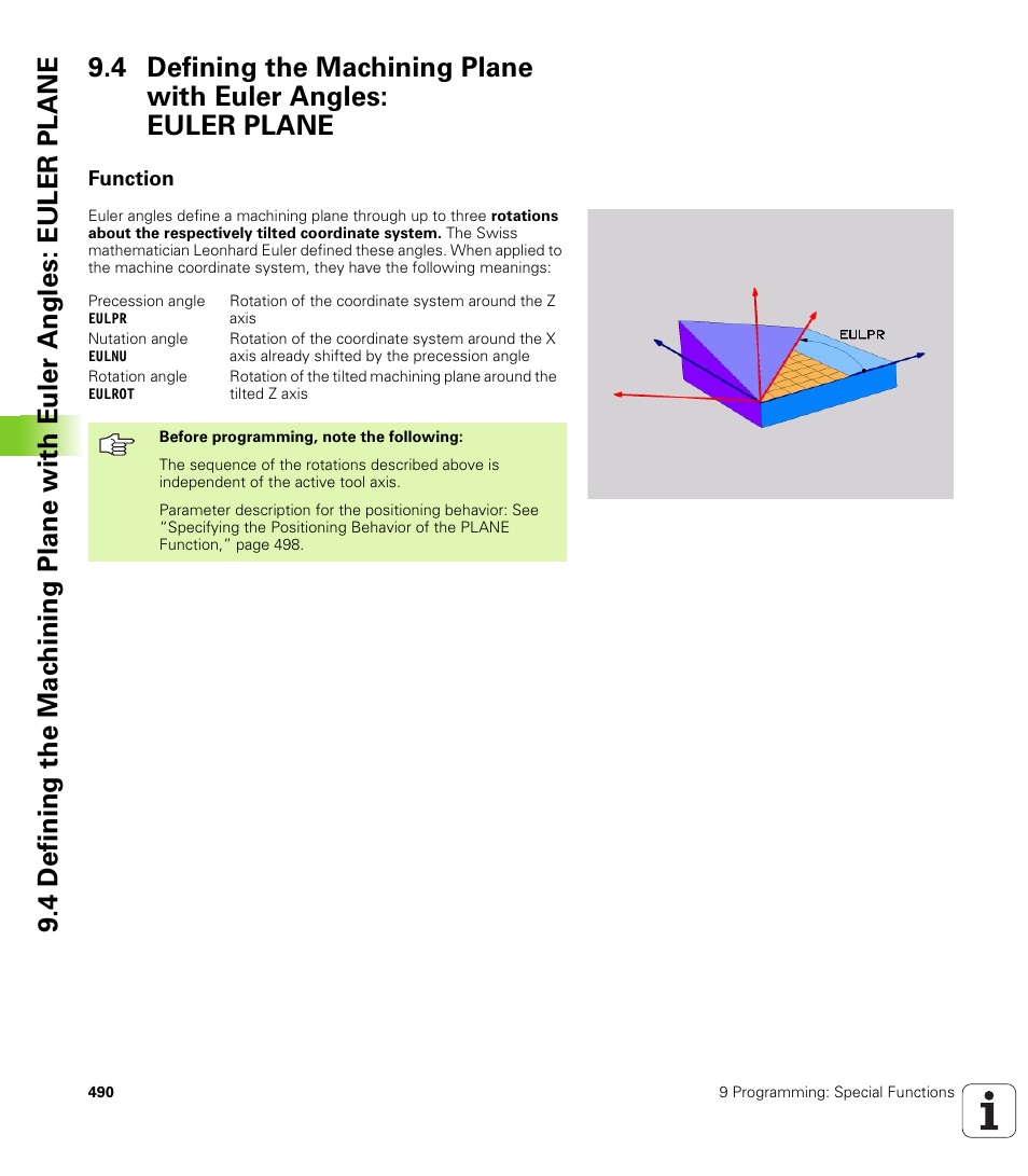 Function | HEIDENHAIN iTNC 530 (340 49x-02) User Manual | Page 490 / 689