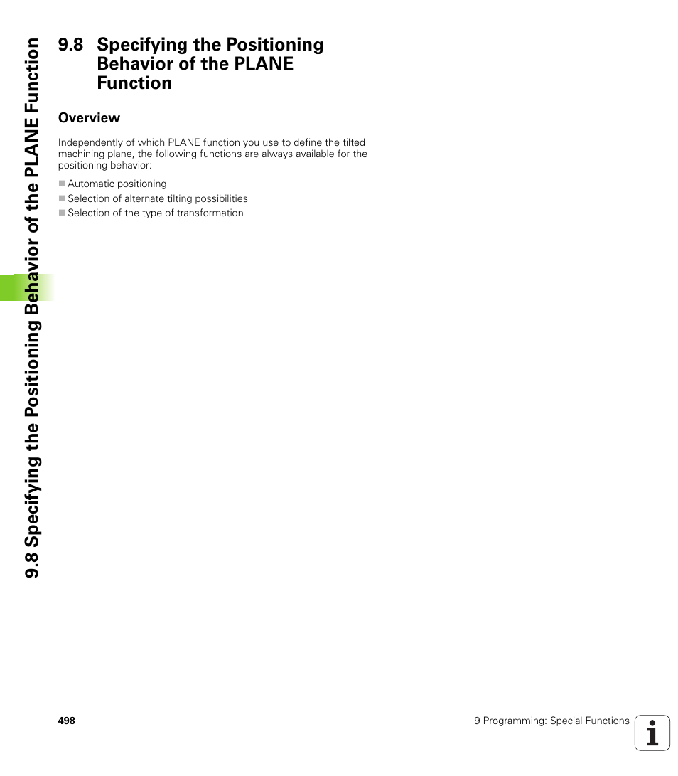 Overview | HEIDENHAIN iTNC 530 (340 49x-02) User Manual | Page 498 / 689