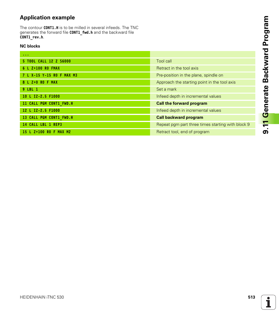 Application example | HEIDENHAIN iTNC 530 (340 49x-02) User Manual | Page 513 / 689