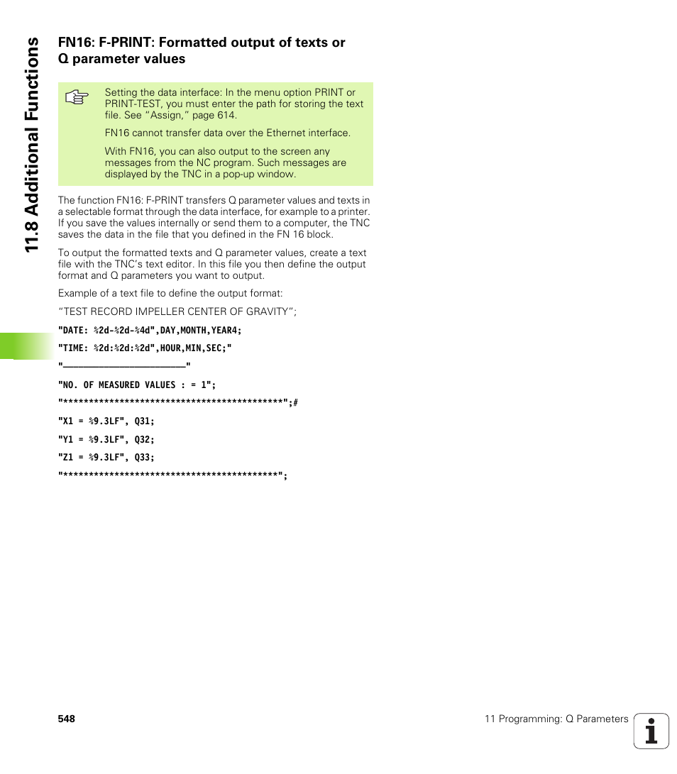 8 a d ditional f unctions | HEIDENHAIN iTNC 530 (340 49x-02) User Manual | Page 548 / 689