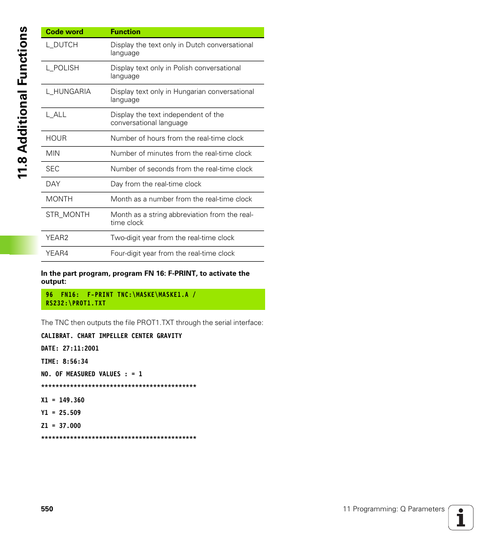 8 a d ditional f unctions | HEIDENHAIN iTNC 530 (340 49x-02) User Manual | Page 550 / 689