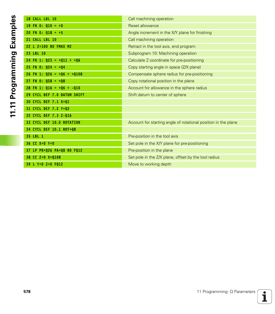 1 1 pr ogr amming examples | HEIDENHAIN iTNC 530 (340 49x-02) User Manual | Page 578 / 689