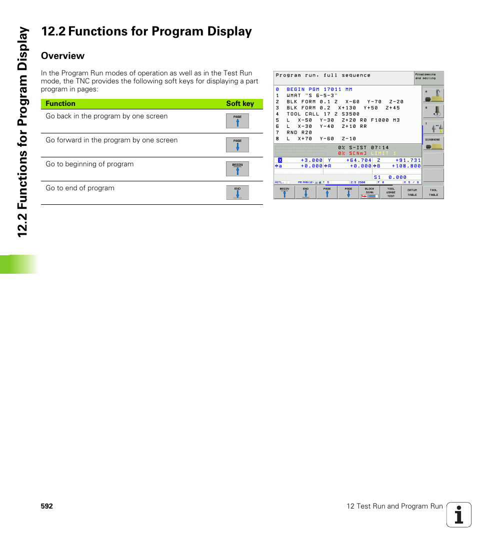 2 functions for program display, Overview | HEIDENHAIN iTNC 530 (340 49x-02) User Manual | Page 592 / 689