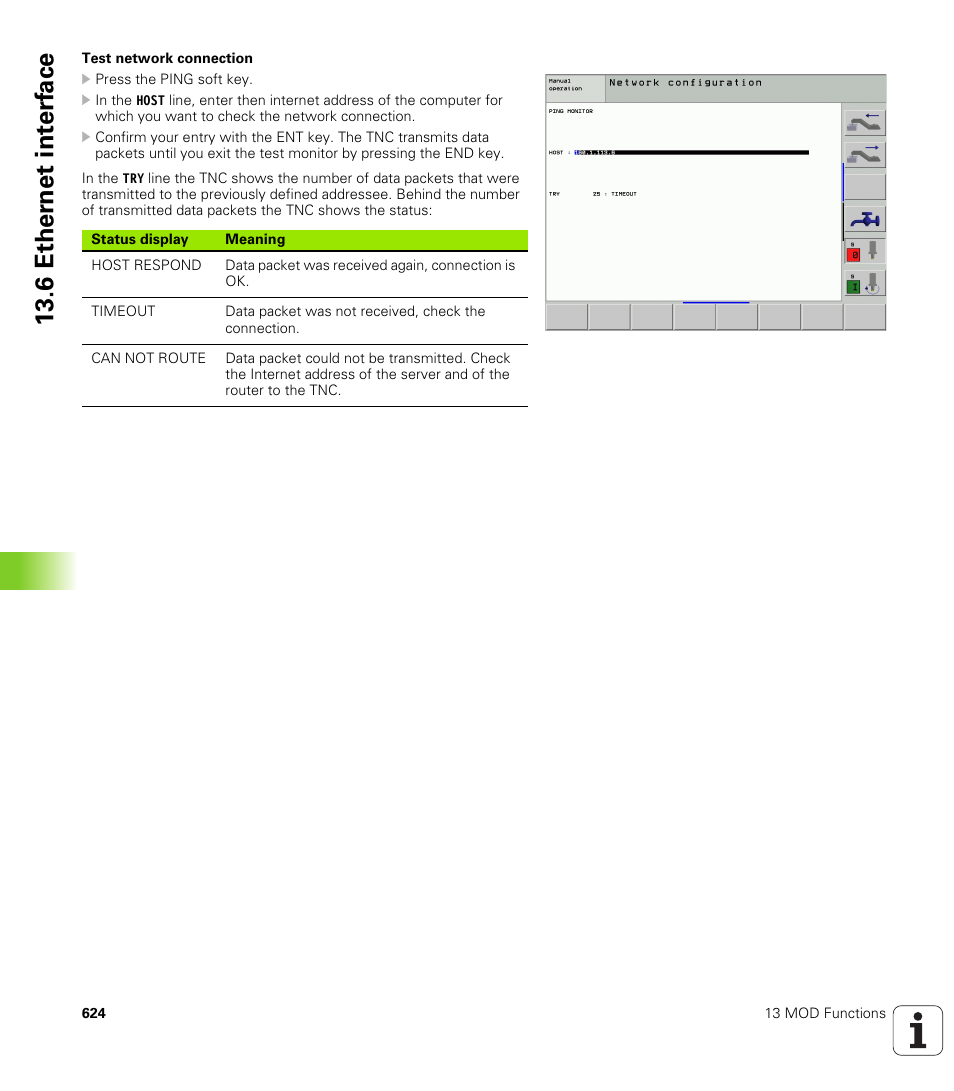 6 ether n et int e rf ace | HEIDENHAIN iTNC 530 (340 49x-02) User Manual | Page 624 / 689