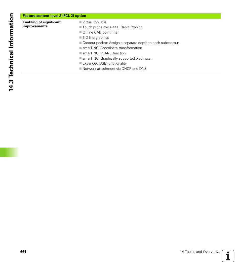 3 t e c hnical inf o rm ation | HEIDENHAIN iTNC 530 (340 49x-02) User Manual | Page 664 / 689