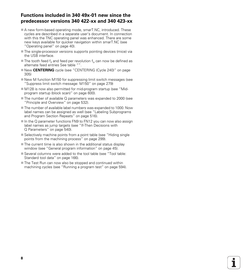 HEIDENHAIN iTNC 530 (340 49x-02) User Manual | Page 8 / 689