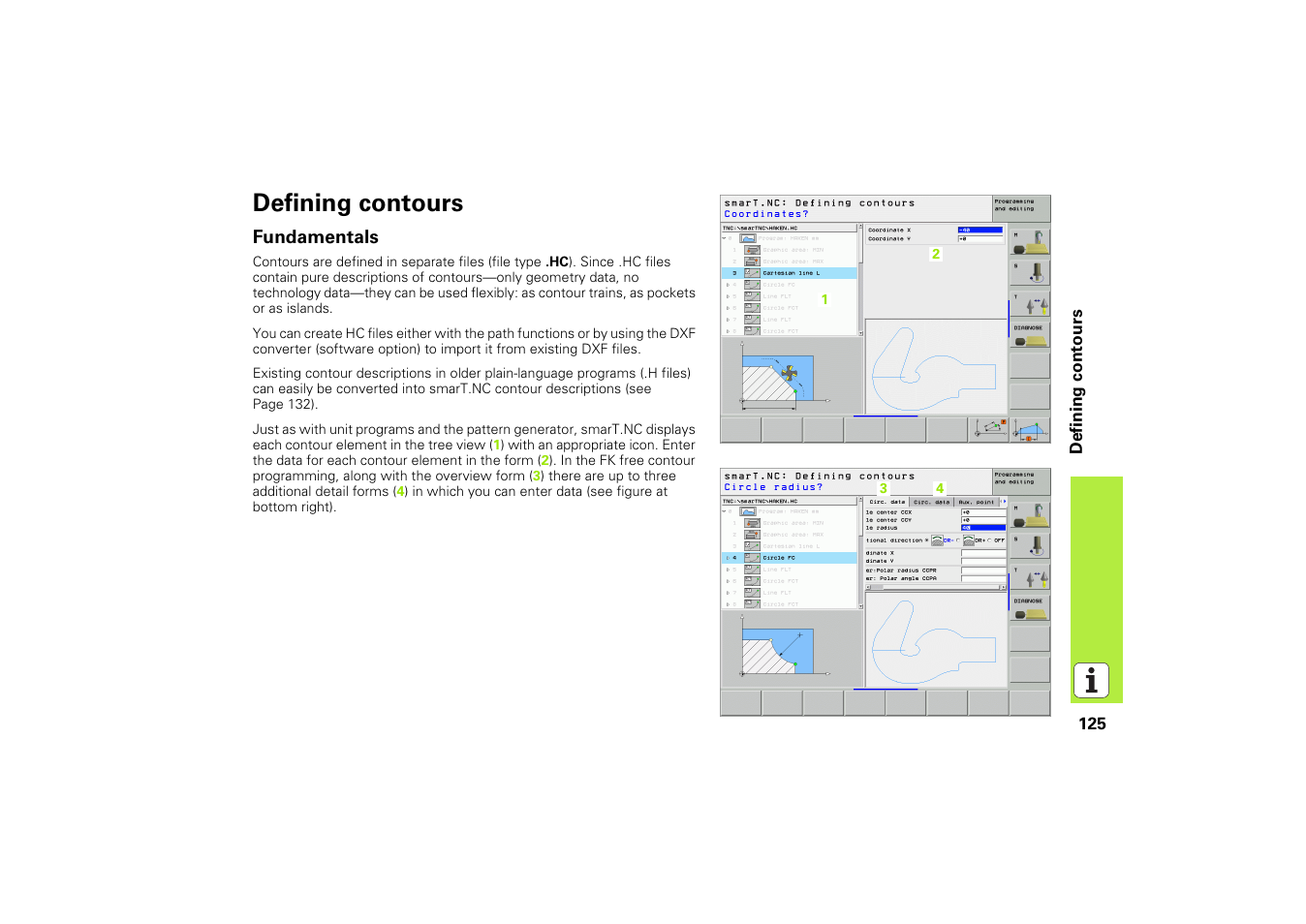 Defining contours, Fundamentals | HEIDENHAIN iTNC 530 (340 49x-02) Pilot User Manual | Page 125 / 151