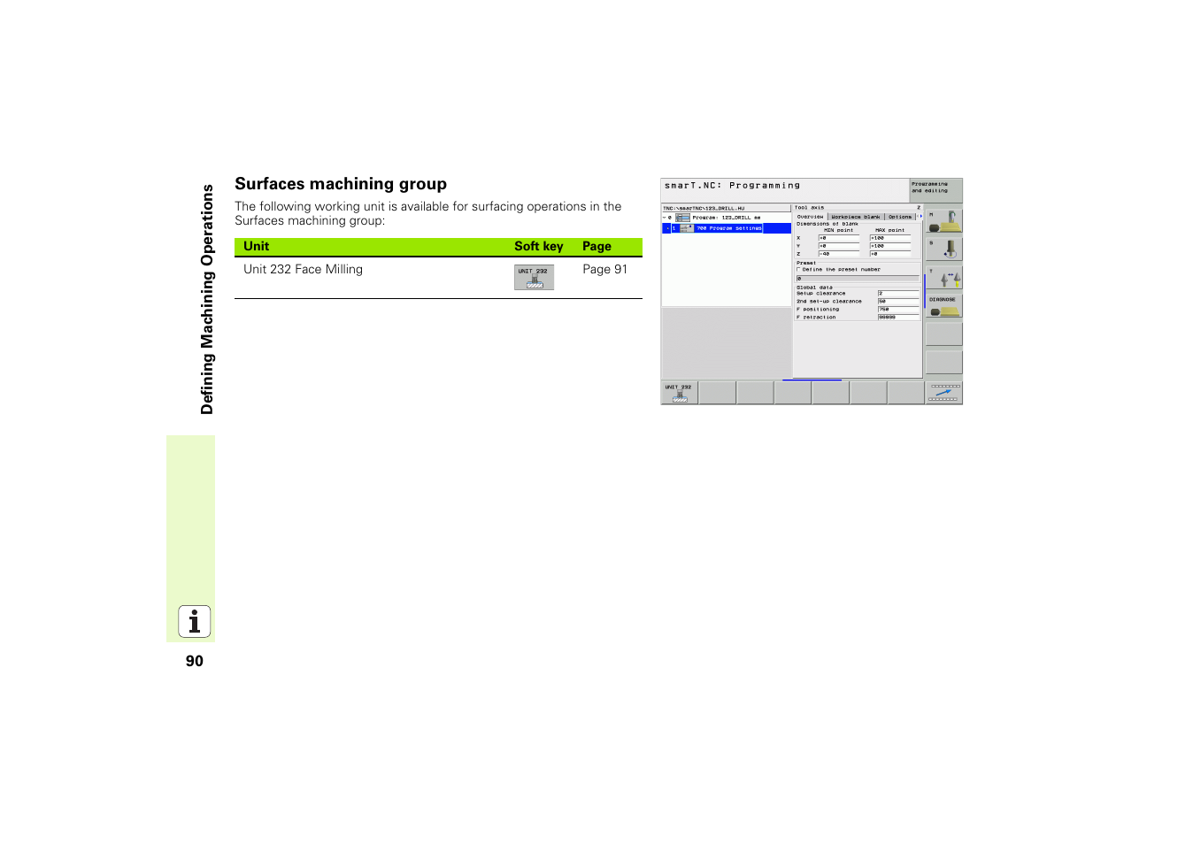 Surfaces machining group | HEIDENHAIN iTNC 530 (340 49x-02) Pilot User Manual | Page 90 / 151