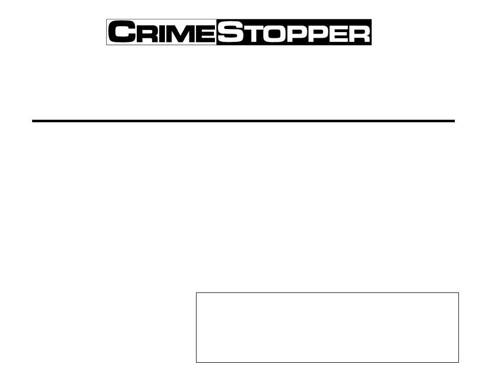 Crimestopper Security Products CS-2002DPII User Manual | 20 pages