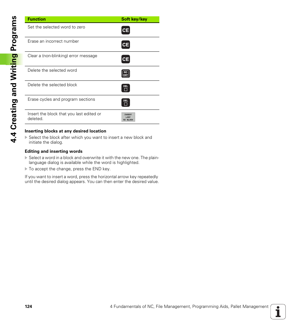 4 cr eating and w riting pr ogr a ms | HEIDENHAIN iTNC 530 (340 49x-02) ISO programming User Manual | Page 124 / 623