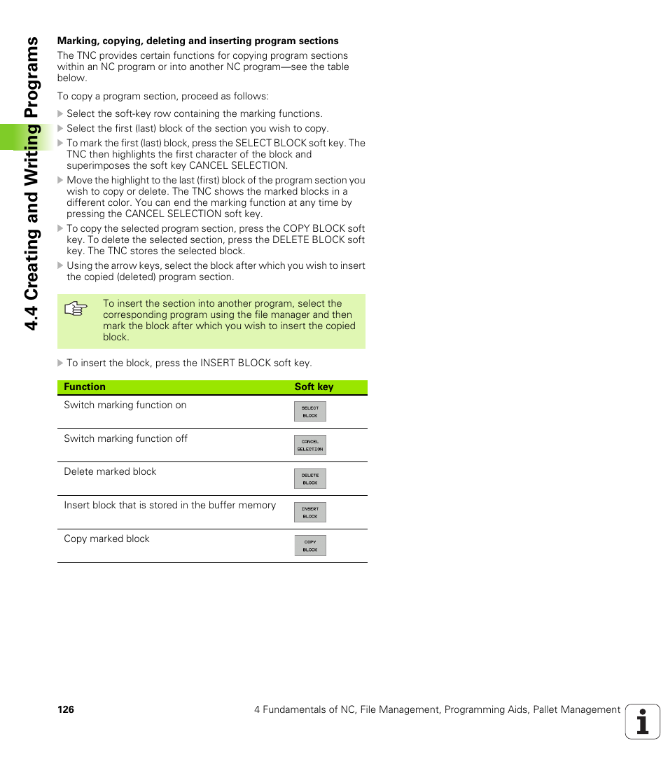 4 cr eating and w riting pr ogr a ms | HEIDENHAIN iTNC 530 (340 49x-02) ISO programming User Manual | Page 126 / 623